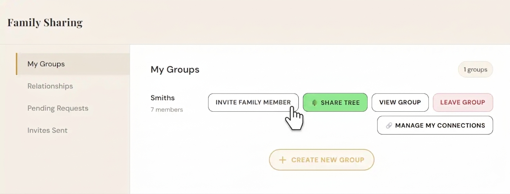Invite family members